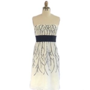 Anne Taylor Linen Embroidered Dress
